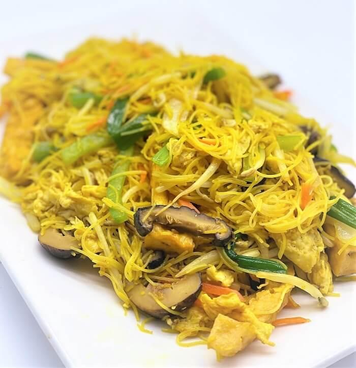 Order VEGETARIAN SINGAPORE NOODLES food online from Kim Son Cafe  store, Houston on bringmethat.com