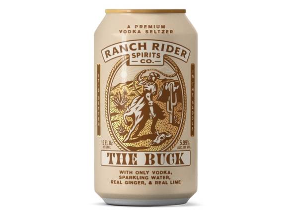 Order Ranch Rider The Buck - 4x 12oz Cans food online from Michaelis Wine & Spirits store, San Francisco on bringmethat.com