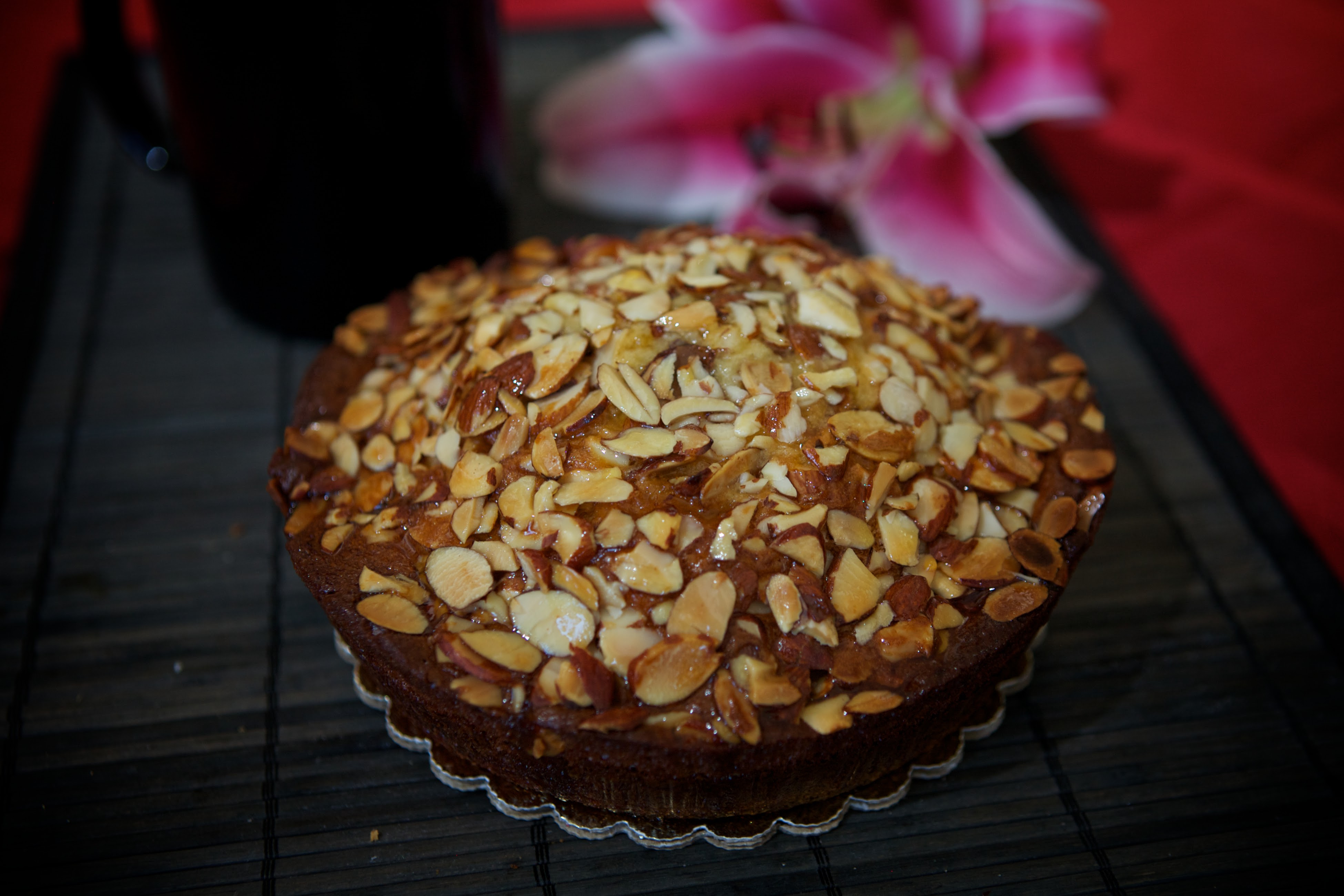 Order Almond Cake food online from Le Paradis store, hayward on bringmethat.com