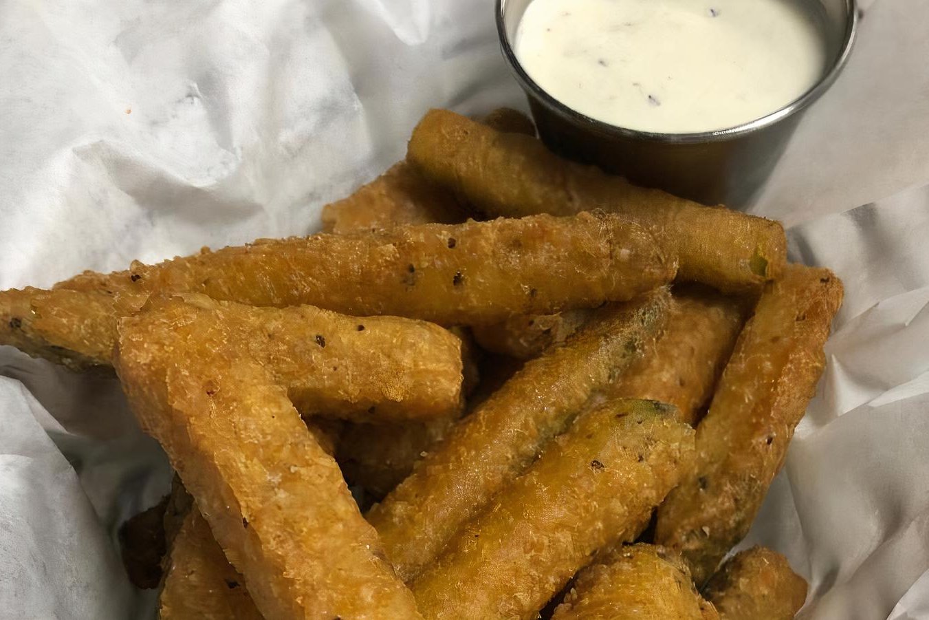 Order Fried Zucchini food online from Brooklyn Burgers & Subs store, Los Angeles on bringmethat.com