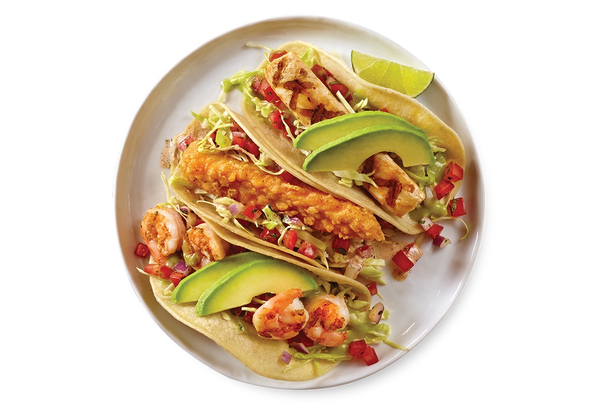 Order Seafood Tacos food online from Baja Fresh Mexican Grill store, Hillsboro on bringmethat.com