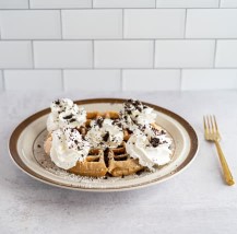 Order Chocolate Cream Waffle food online from Mr Wonderfuls store, Tempe on bringmethat.com