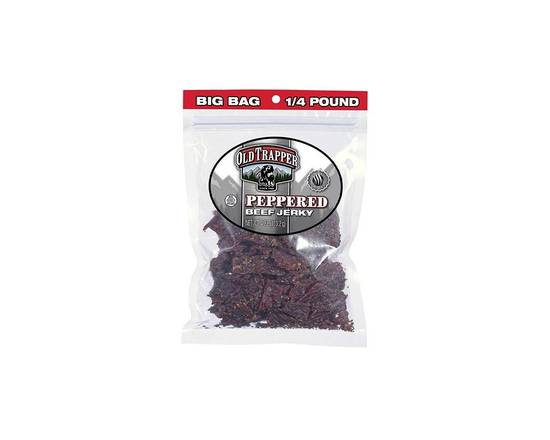 Order Old Trapper Peppered Beef Jerky 10oz food online from Chevron store, Downey on bringmethat.com