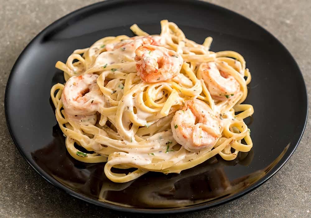 Order Garlic Shrimp Fetuccini - Pasta food online from Sicilian Pizza store, Alexandria on bringmethat.com