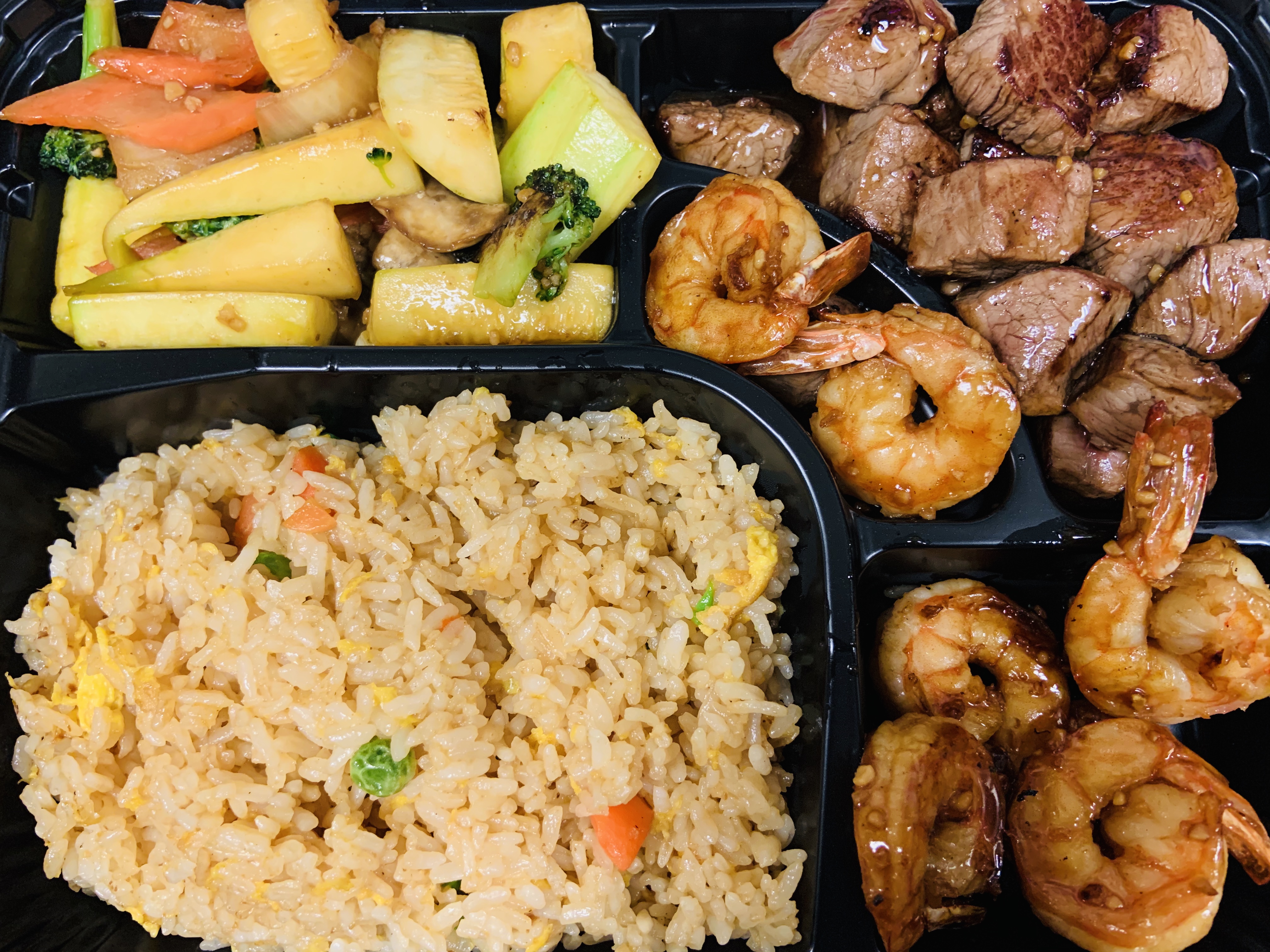 Order Hibachi Filet Mignon and Shrimp Combo food online from Wasabi Steakhouse store, Salem on bringmethat.com