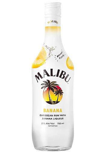 Order Malibu Flavored Rum Banana  750mL Bottle food online from Windy City Liquor Market store, El Cajon on bringmethat.com