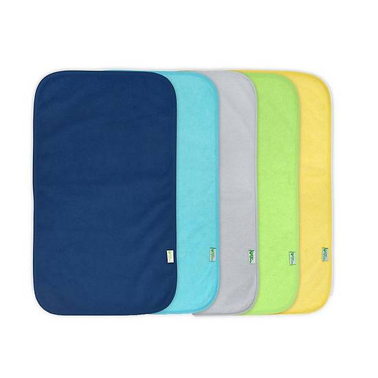 Order green sprouts® 5-Pack Stay-dry Burp Pads in Boys Blue Set food online from Bed Bath & Beyond store, Lancaster on bringmethat.com