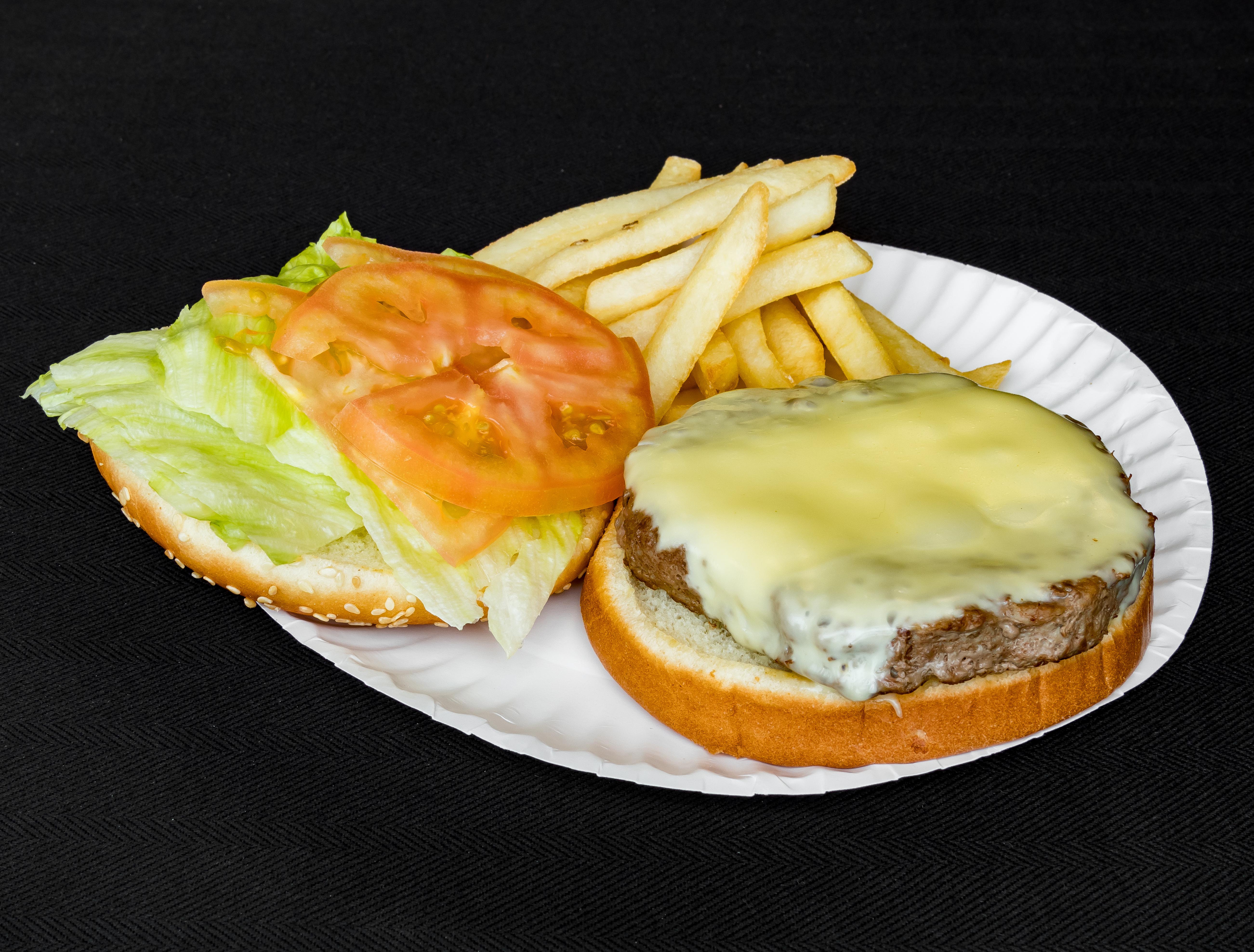 Order Cheeseburger food online from Fresca Pizza store, Wyncote on bringmethat.com