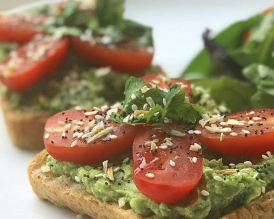 Order Smashed Avocado Toast food online from Wheat's End Cafe store, Chicago on bringmethat.com
