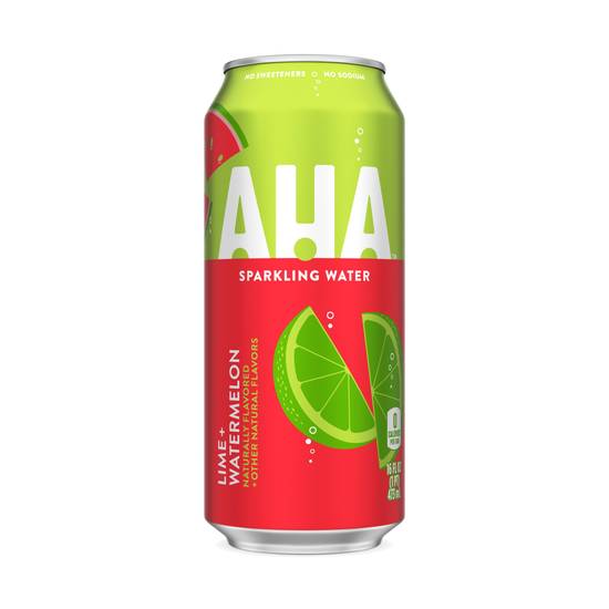 Order AHA Sparkling Watermelon Lime Flavored Water, 16 OZ food online from Cvs store, PEARL on bringmethat.com