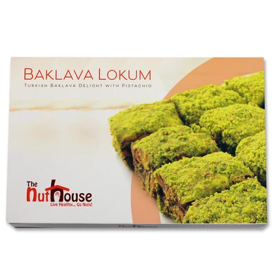 Order Pistachio chocolate baklava food online from Nut House Co store, Bridgeview on bringmethat.com