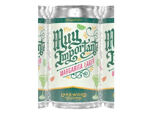 Order Lakewood Brewing Company Muy Importante Margarita Lager - 6x 12oz Cans food online from Goody Goody Liquor Parent store, Dallas on bringmethat.com
