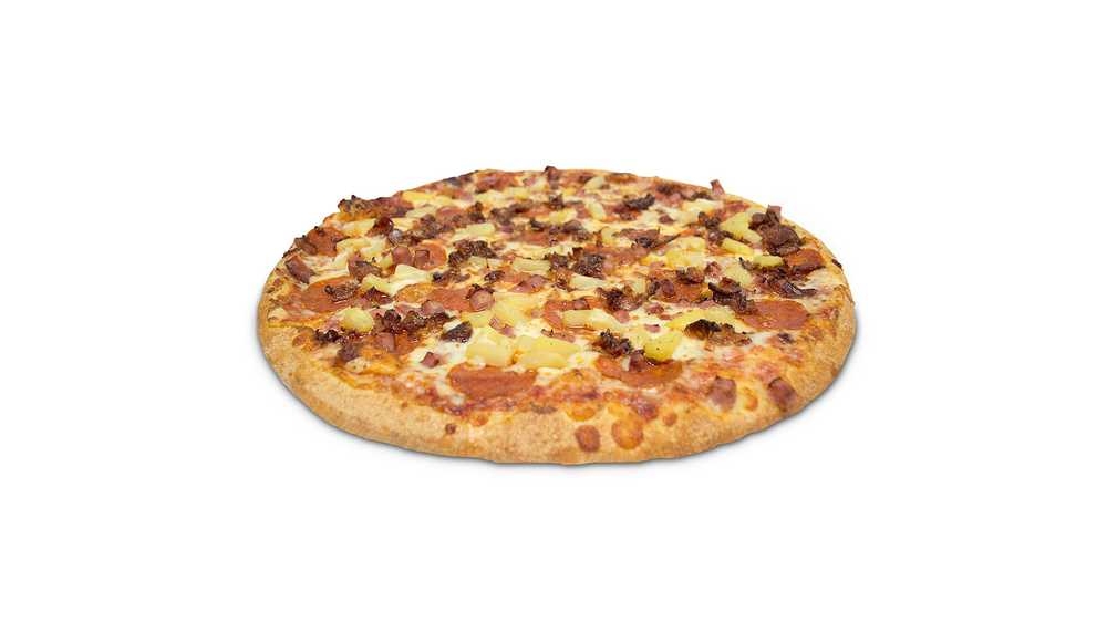 Order 14" Hawaiian Pizza food online from Original Geno store, Tempe on bringmethat.com