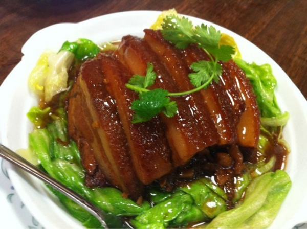 Order S2. Chinese Bacon with Preserved Green food online from Hakka Restaurant store, San Francisco on bringmethat.com