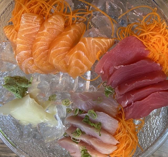 Order Triple Sashimi food online from Chop Kitchen store, Marion on bringmethat.com