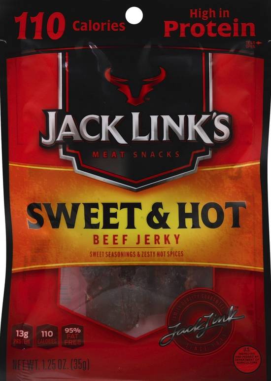 Order Jack Link's · Sweet & Hot Beef Jerky (1.3 oz) food online from Mesa Liquor store, Mesa on bringmethat.com