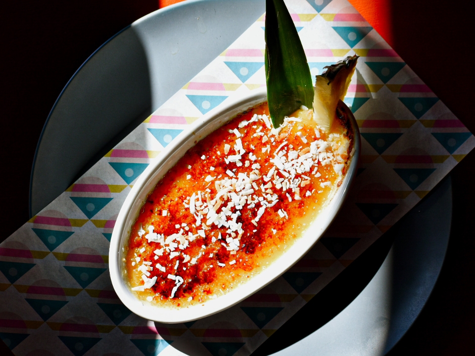 Order Pina Colada Creme Brulee food online from Island Shrimp Co store, Richmond on bringmethat.com