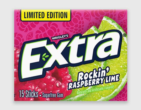 Order Limited Edition Extra Gum - Rockin' Raspberry Lime food online from IV Deli Mart store, Goleta on bringmethat.com