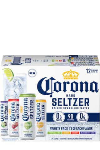 Order Corona Hard Seltzer Spiked Sparkling Water Variety Pack ( 12 PK x 12 OZ CANS ) food online from Friends Liquor store, San Francisco on bringmethat.com