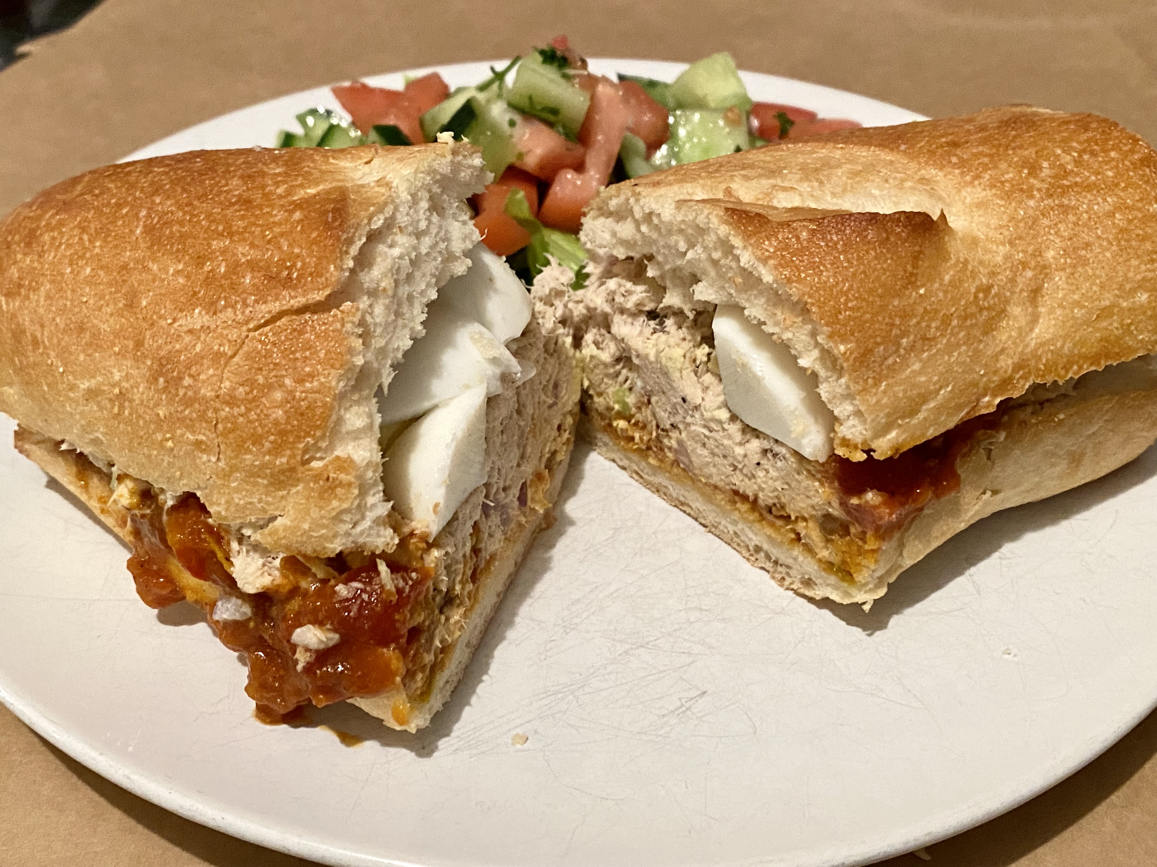 Order Tunisian Tuna Sandwich food online from Effy's Cafe store, New York on bringmethat.com