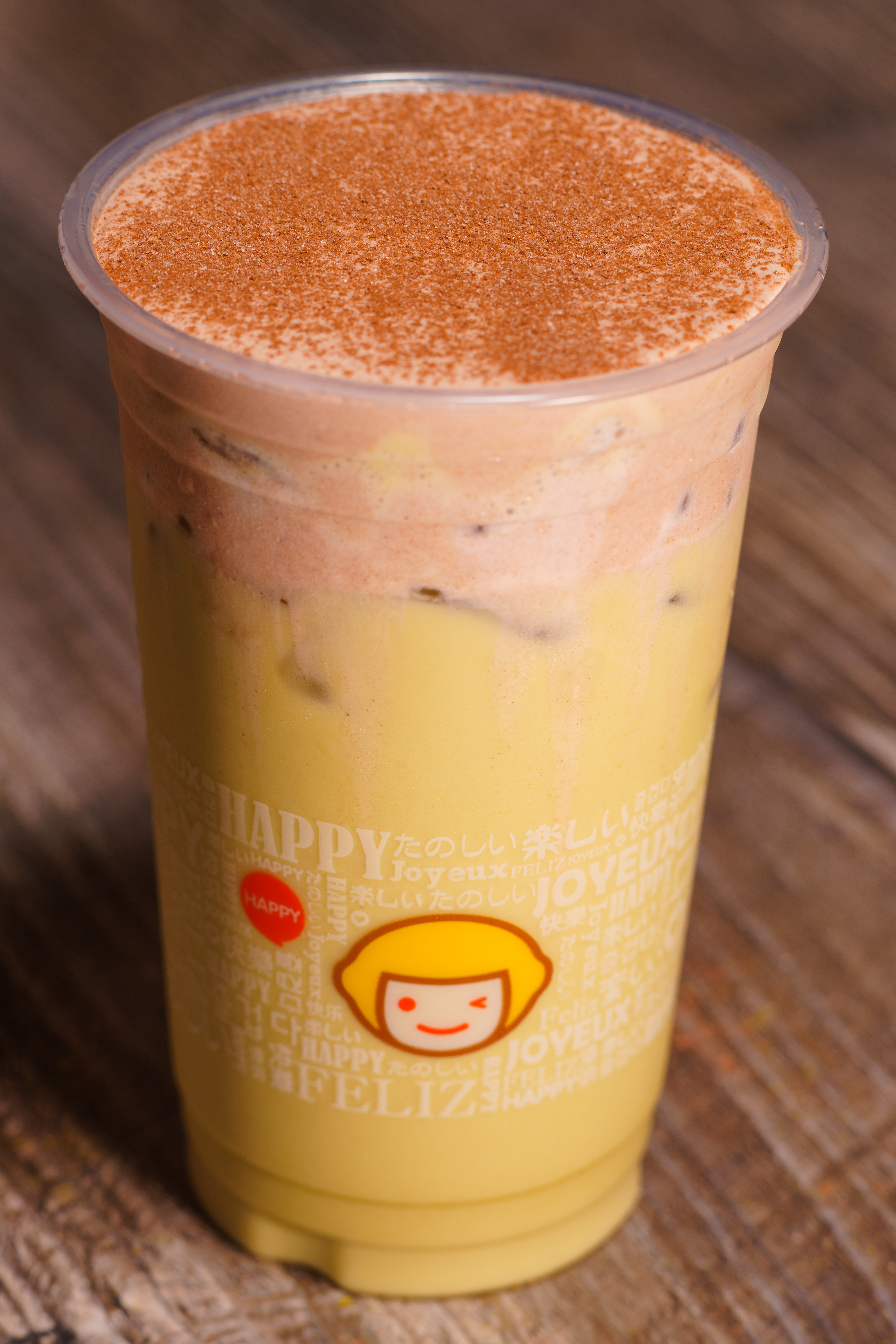 Order A7. Matcha Latte with Tiramisu Salted Cheese Cold - Large food online from Happy Lemon store, San Jose on bringmethat.com