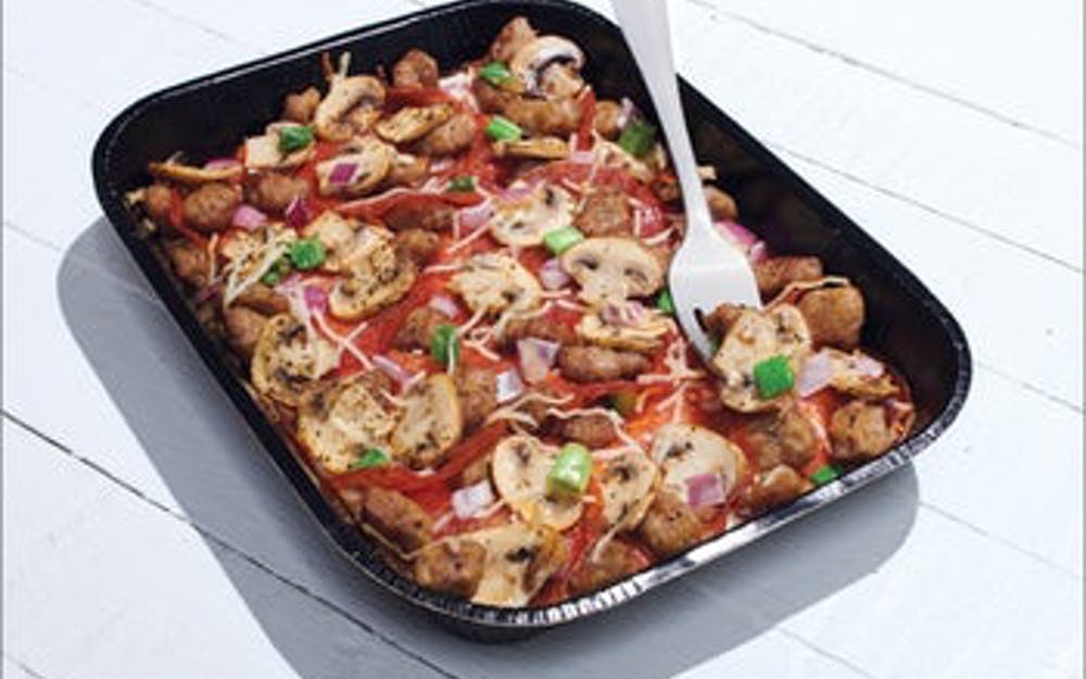 Order Create Your Own Crustless Pizza (Keto Friendly) - Medium (7"x9" Tray) food online from Papa Murphy's store, Cape Girardeau on bringmethat.com