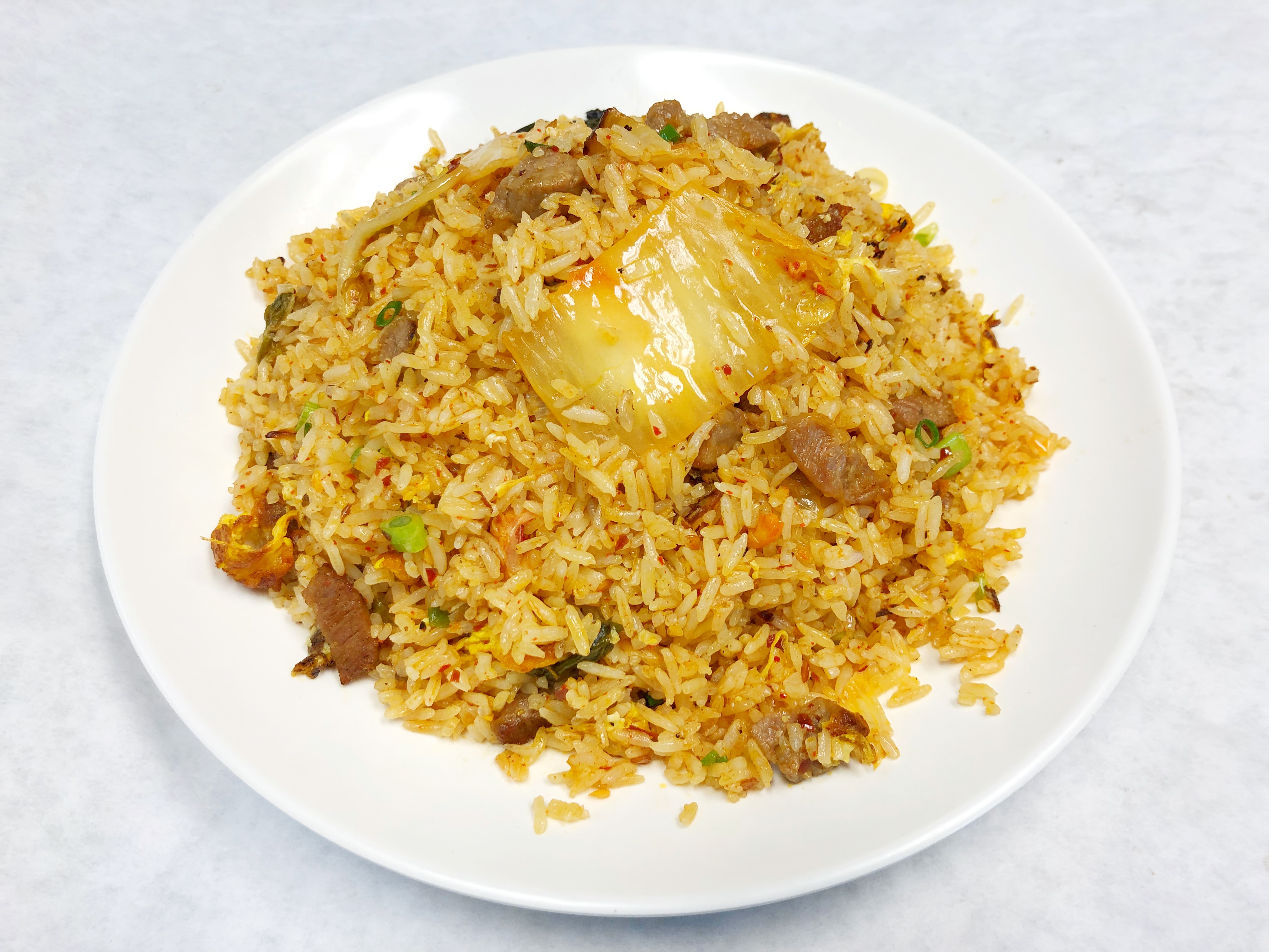 Order F6. Kimchi Fried Rice food online from House of Pho store, Hoffman Estates on bringmethat.com