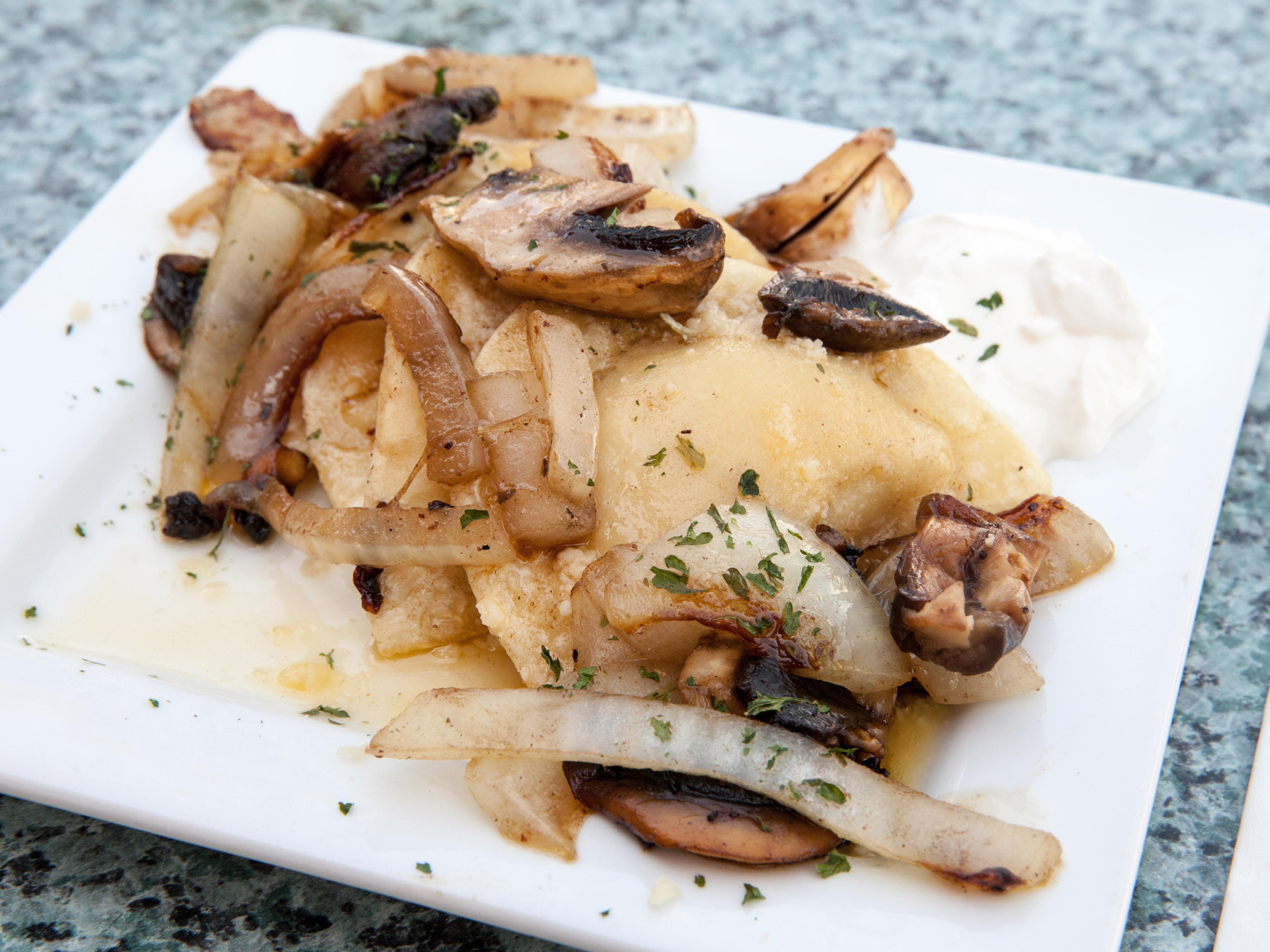 Order Small Gresso's Famous Pierogies  food online from Gressos store, Columbus on bringmethat.com
