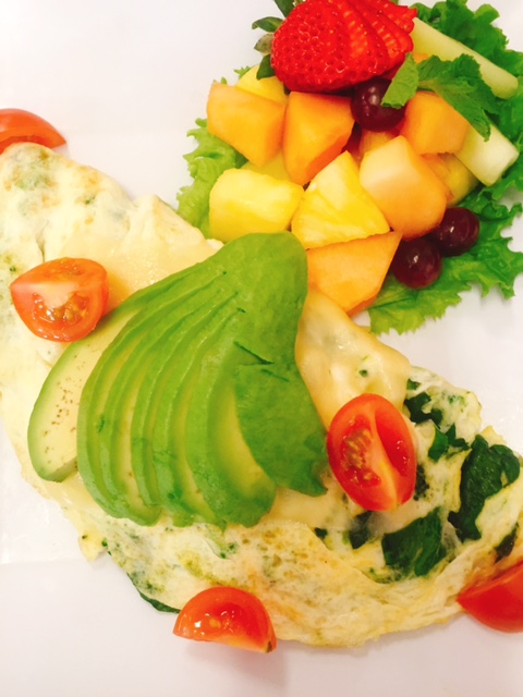 Order Healthy Green and White Omelette food online from Jinky's store, Sherman Oaks on bringmethat.com