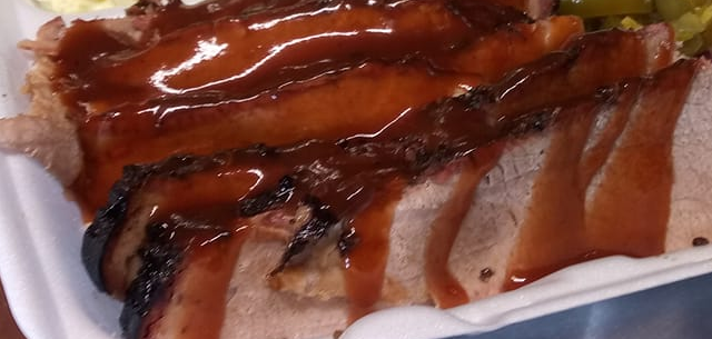 Order Brisket food online from Guillorys Bar B Que store, Houston on bringmethat.com