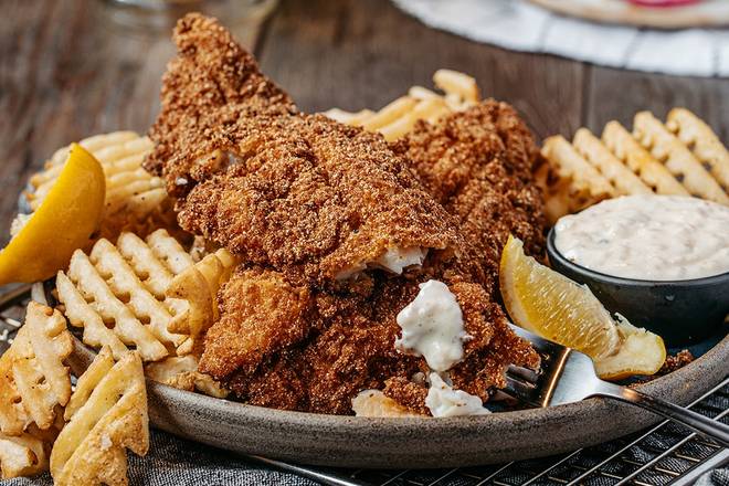 Order Southern Fried Fish food online from Logan Roadhouse 460 store, Wichita on bringmethat.com