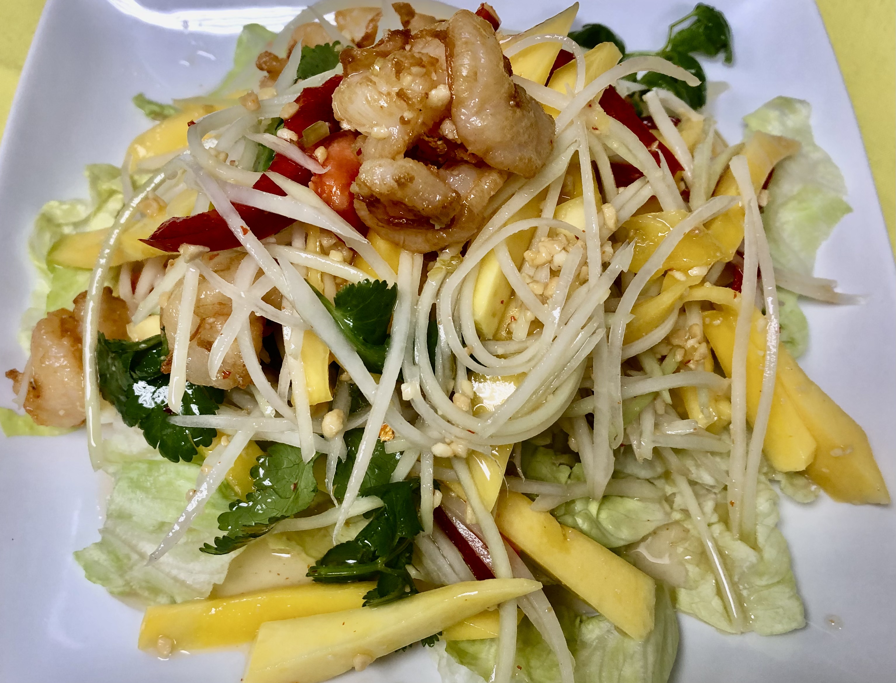 Order Grilled Shrimp with Mango Salad food online from Diamond Thai store, Somerset on bringmethat.com