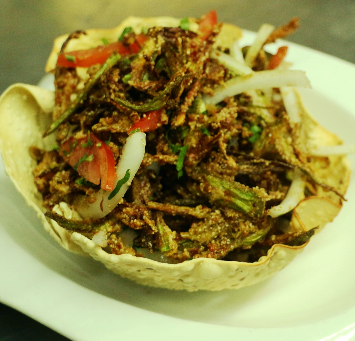 Order 11. Okra Crunch food online from Darbar fine indian cuisine store, New York on bringmethat.com
