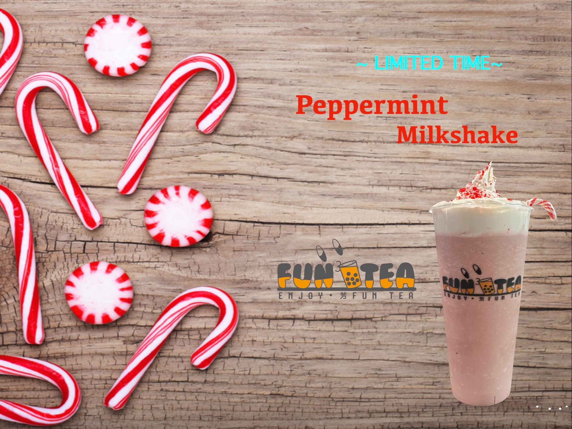 Order Peppermint Chocolate shake food online from Funtea store, Louisville on bringmethat.com
