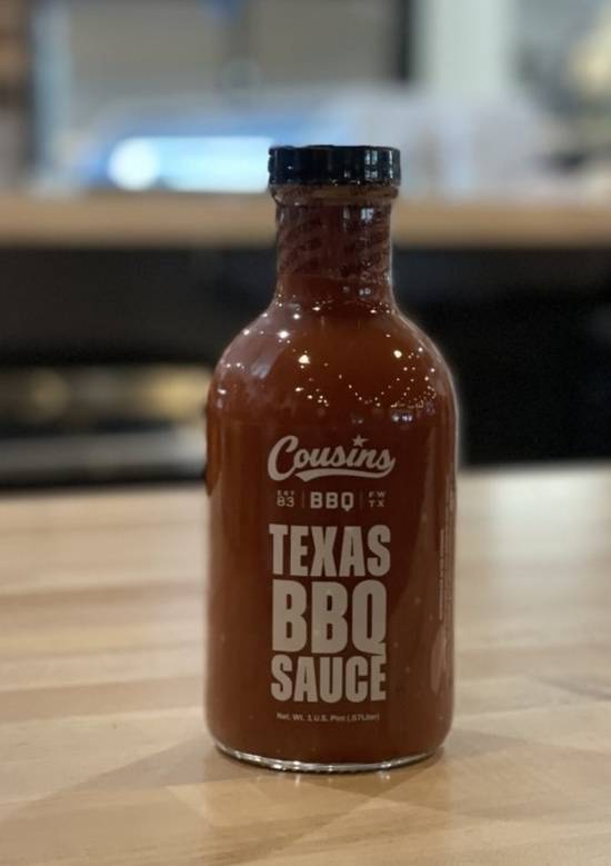 Order Bottle BBQ Sauce food online from Cousins Bar-B-Q store, Fort Worth on bringmethat.com