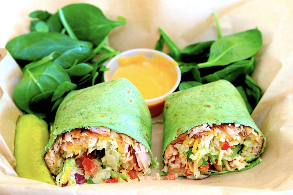 Order Chicken Wrap food online from Creations Smoothie & Juice Bar store, Florissant on bringmethat.com