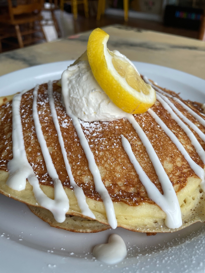 Order Roy’s Ricotta Pancakes food online from Monkey Business store, Fullerton on bringmethat.com