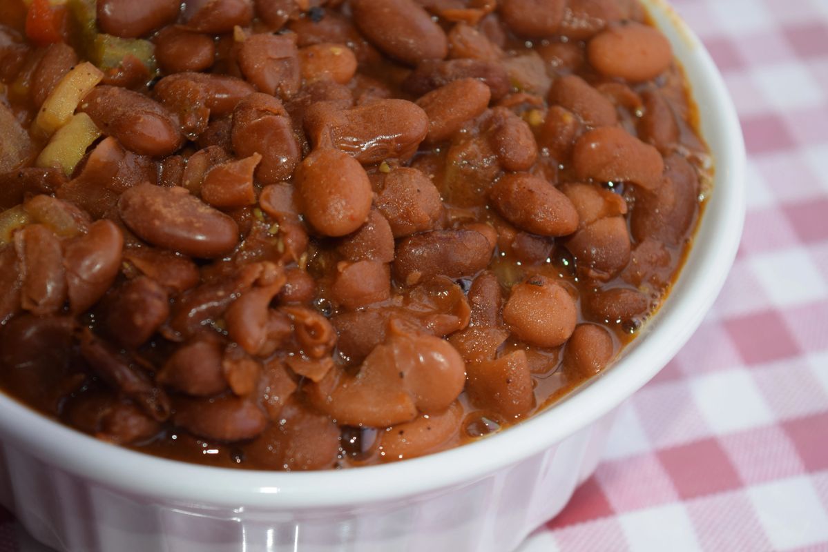 Order King Ranch Beans food online from Allison's Texas BBQ store, Mesa on bringmethat.com