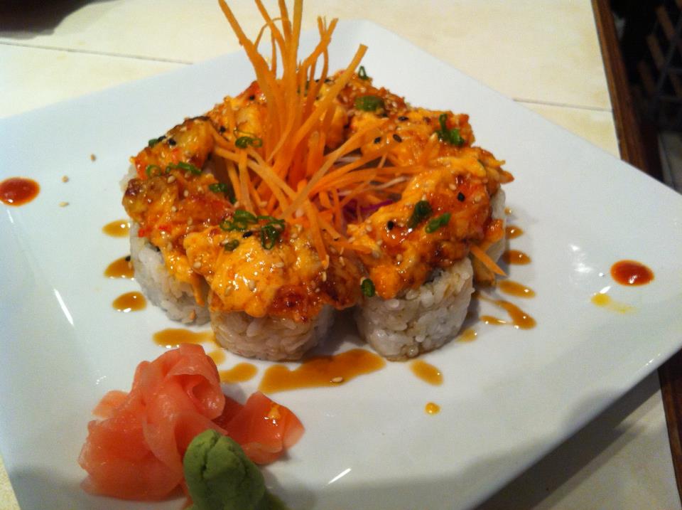 Order Volcano Roll - Sweet Basil Specialty Roll food online from Sweet Basil store, Crescent Springs on bringmethat.com