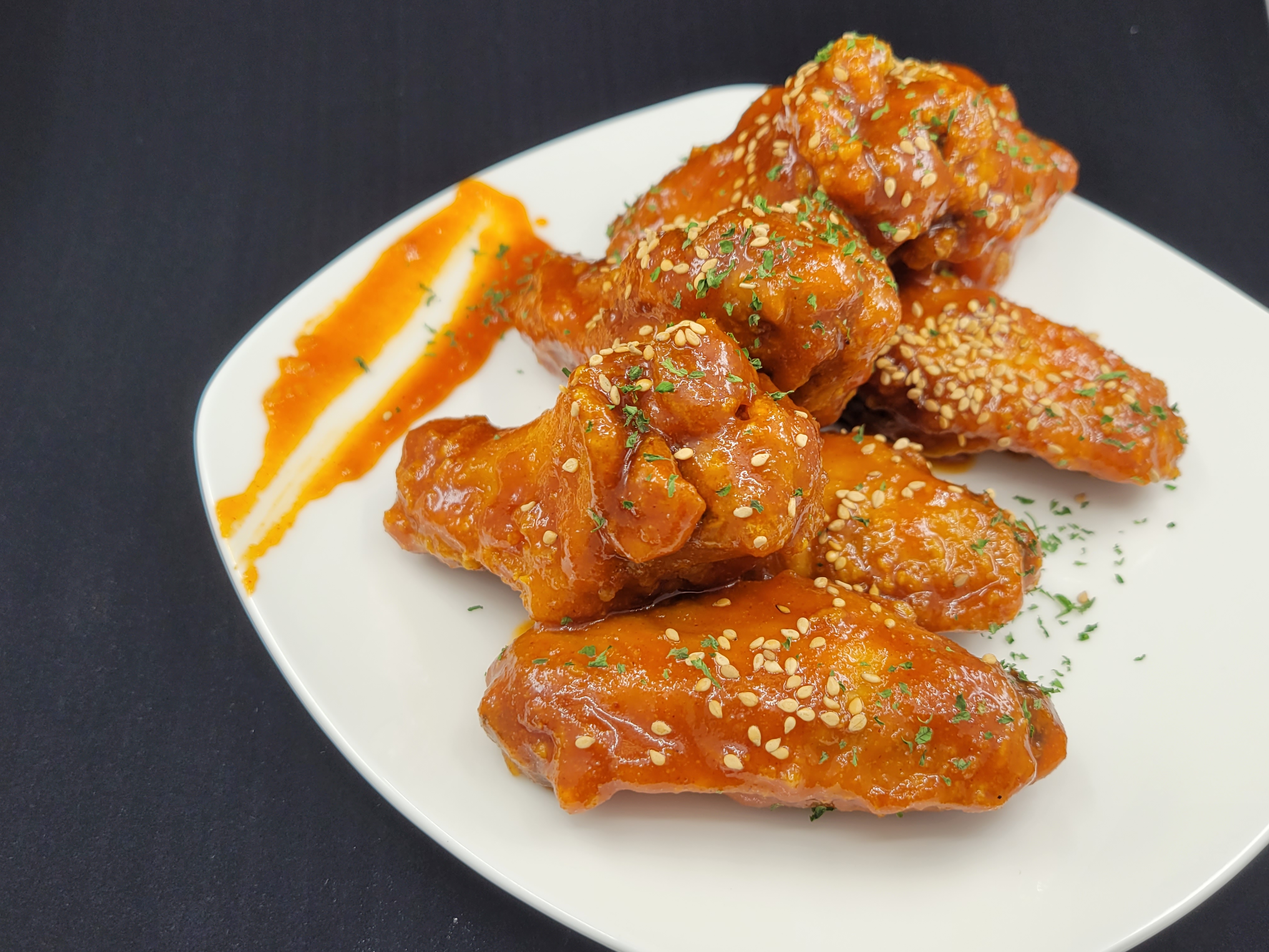 Order T9.️Sweet & Spicy Wings / 양념치킨 윙 food online from Food Avenue store, Ridgefield on bringmethat.com