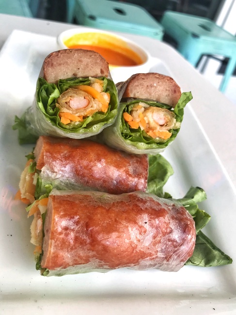 Order 16. NEM NUONG CHA RAM (Summer Rolls) food online from Pho N Mor store, Chino Hills on bringmethat.com