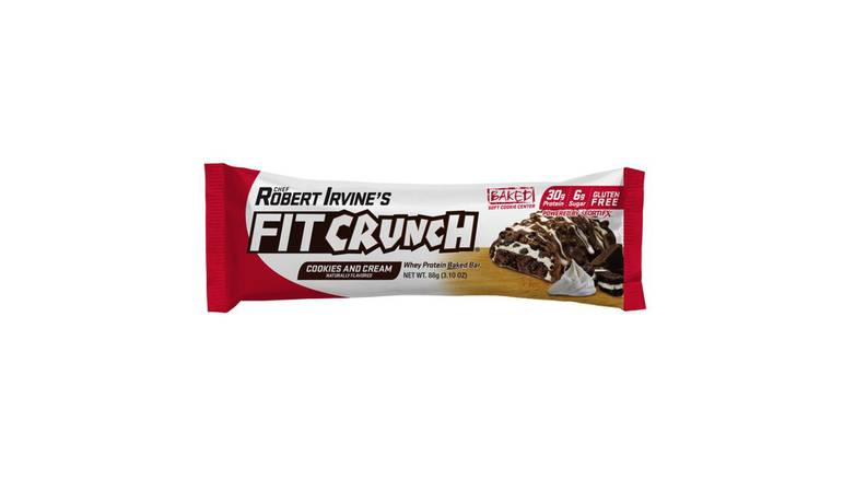 Order Robert Irvine's Fit Crunch Cookies & Cream Whey Protein Bar food online from Route 7 Food Mart store, Norwalk on bringmethat.com