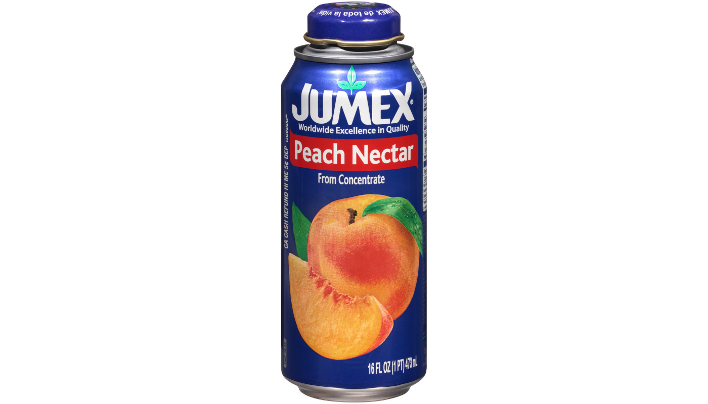 Order Jumex® Peach Nectar from Concentrate 16 fl. oz. Can Bottle food online from Far Western Liquor store, SANTA MARIA on bringmethat.com