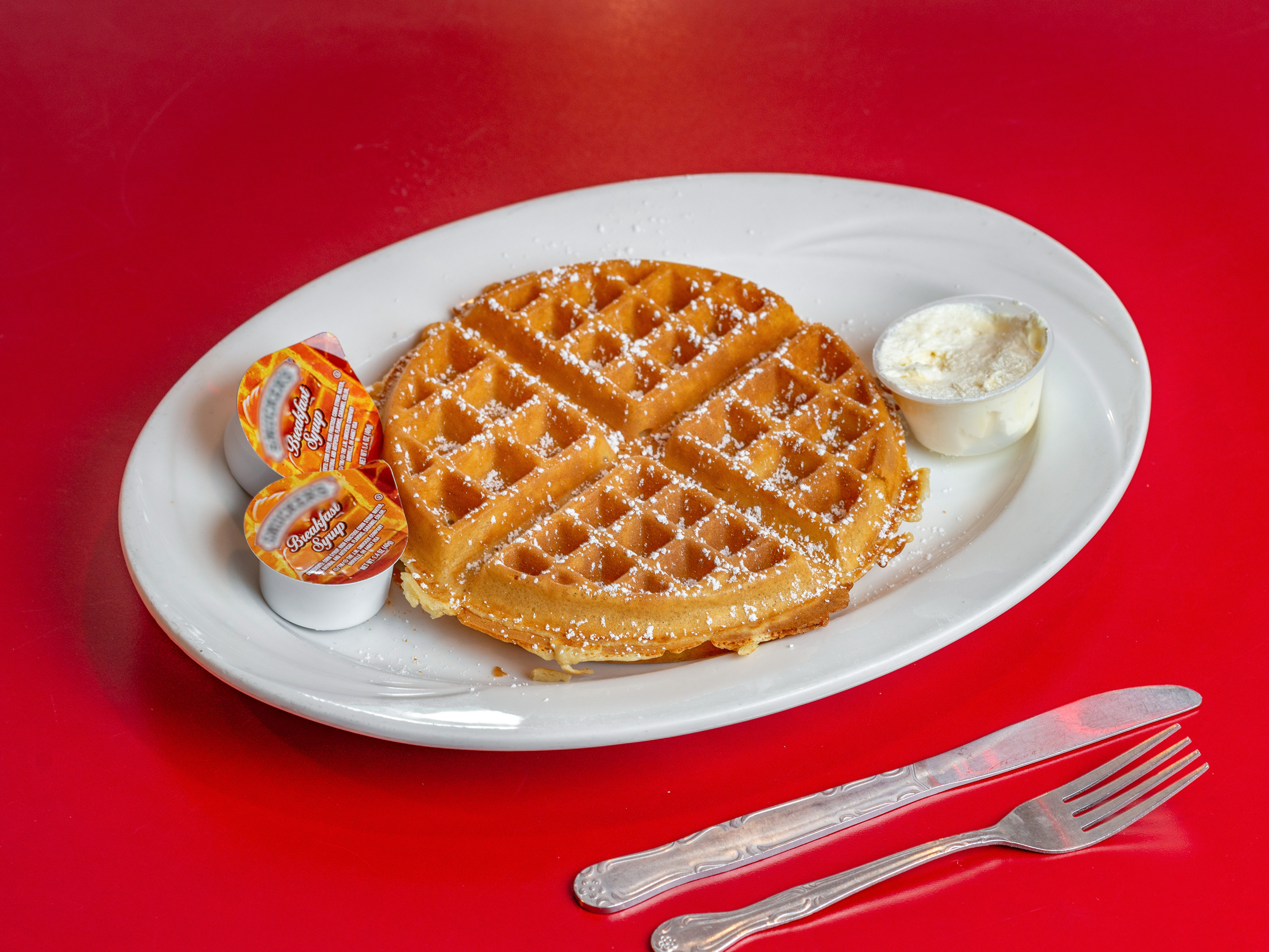 Order Plain Waffle food online from Morristown Diner store, Morristown on bringmethat.com