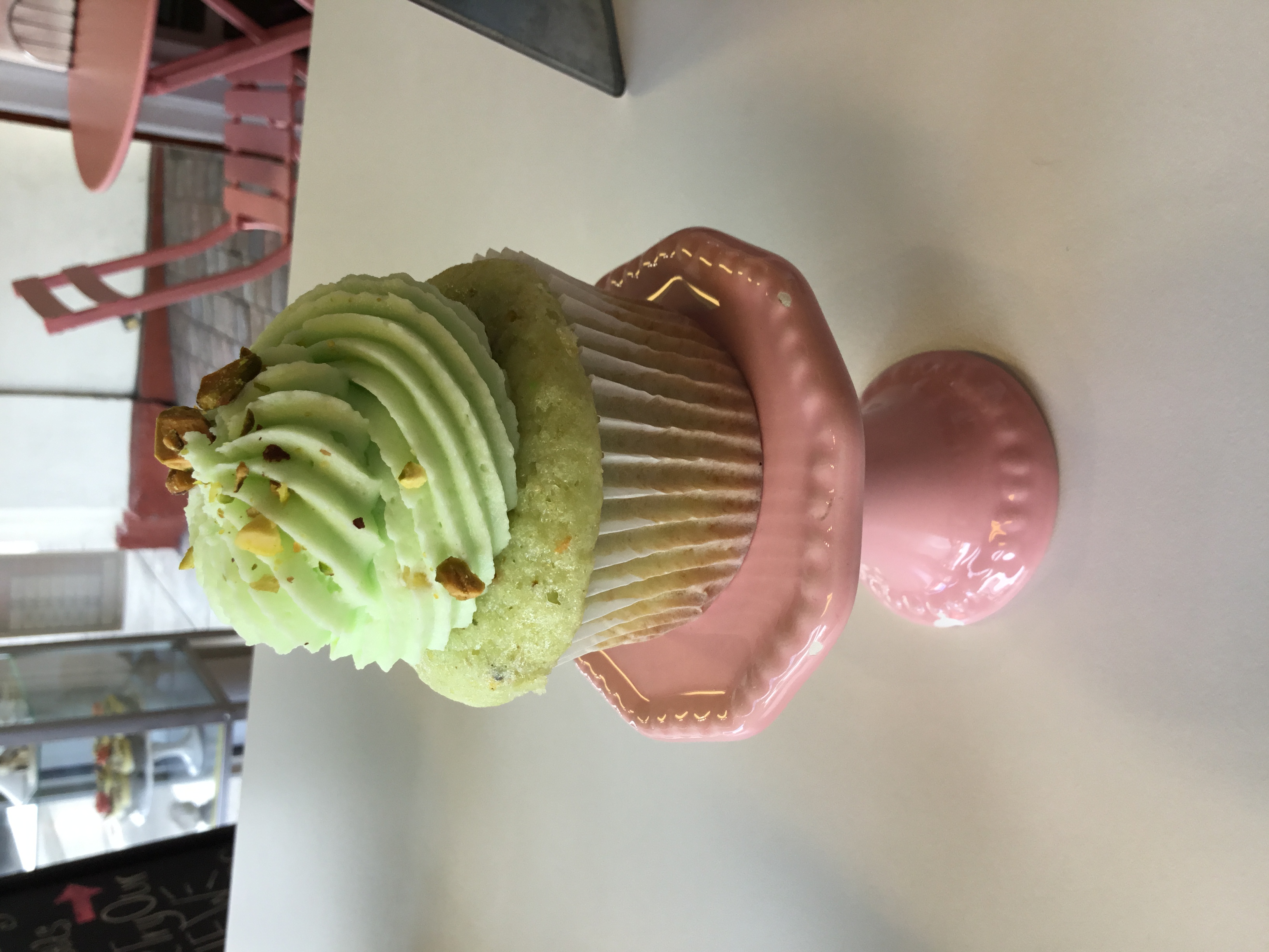 Order Pistachio Cupcake food online from Brandy's All City Sweets store, Salem on bringmethat.com