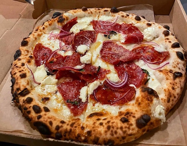Order Beef Salami, onions food online from Brik Oven Pizzeria store, San Francisco on bringmethat.com