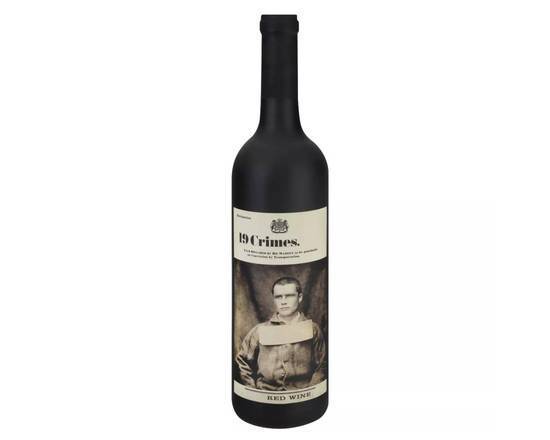 Order 19 Crimes Cabernet Red Blend, 750mL wine (13.5% ABV) food online from Cold Spring Liquor store, Liberty Hill on bringmethat.com