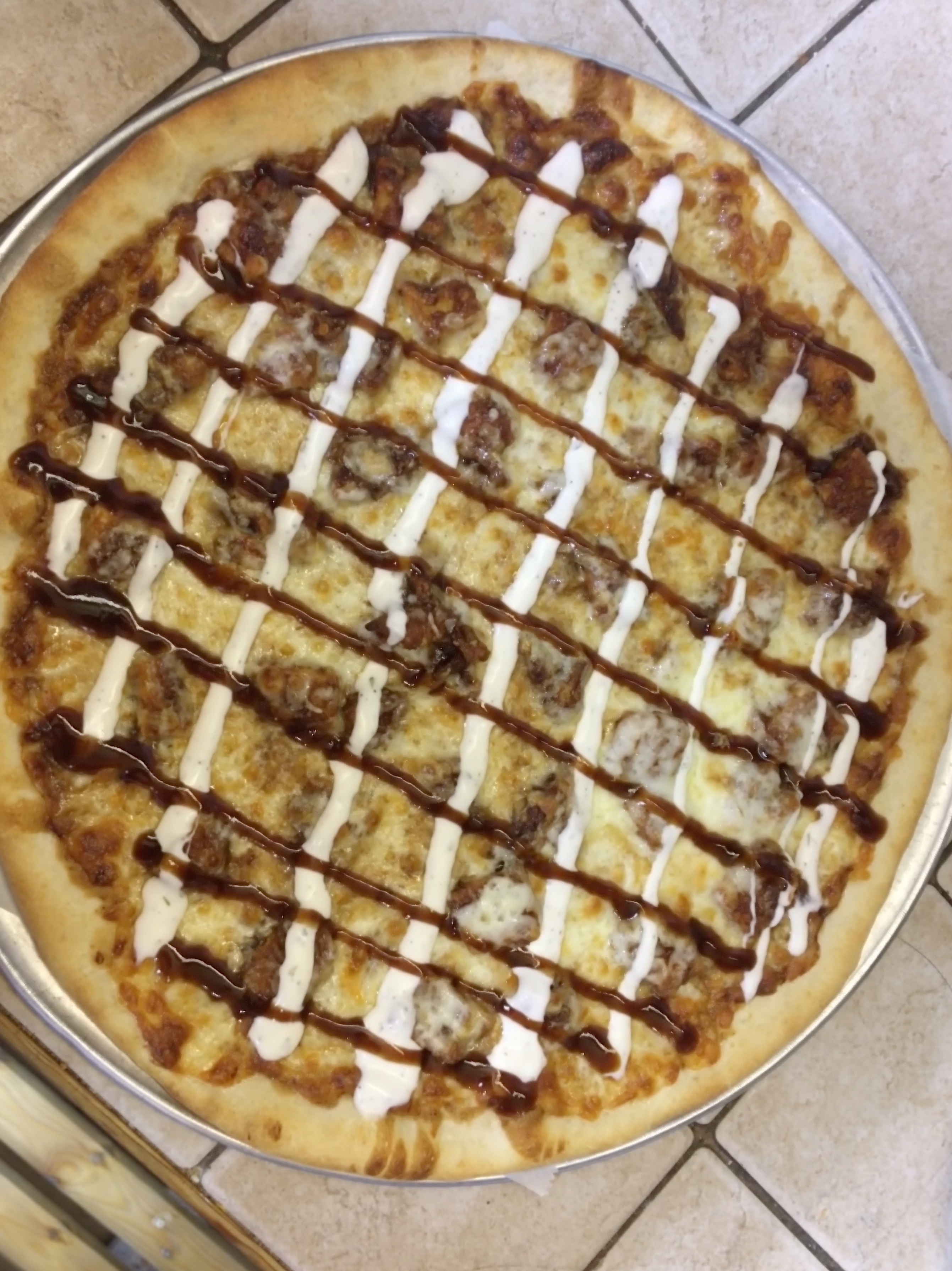 Order BBQ Chicken Pizza food online from Fontana Restaurant store, Bayonne on bringmethat.com