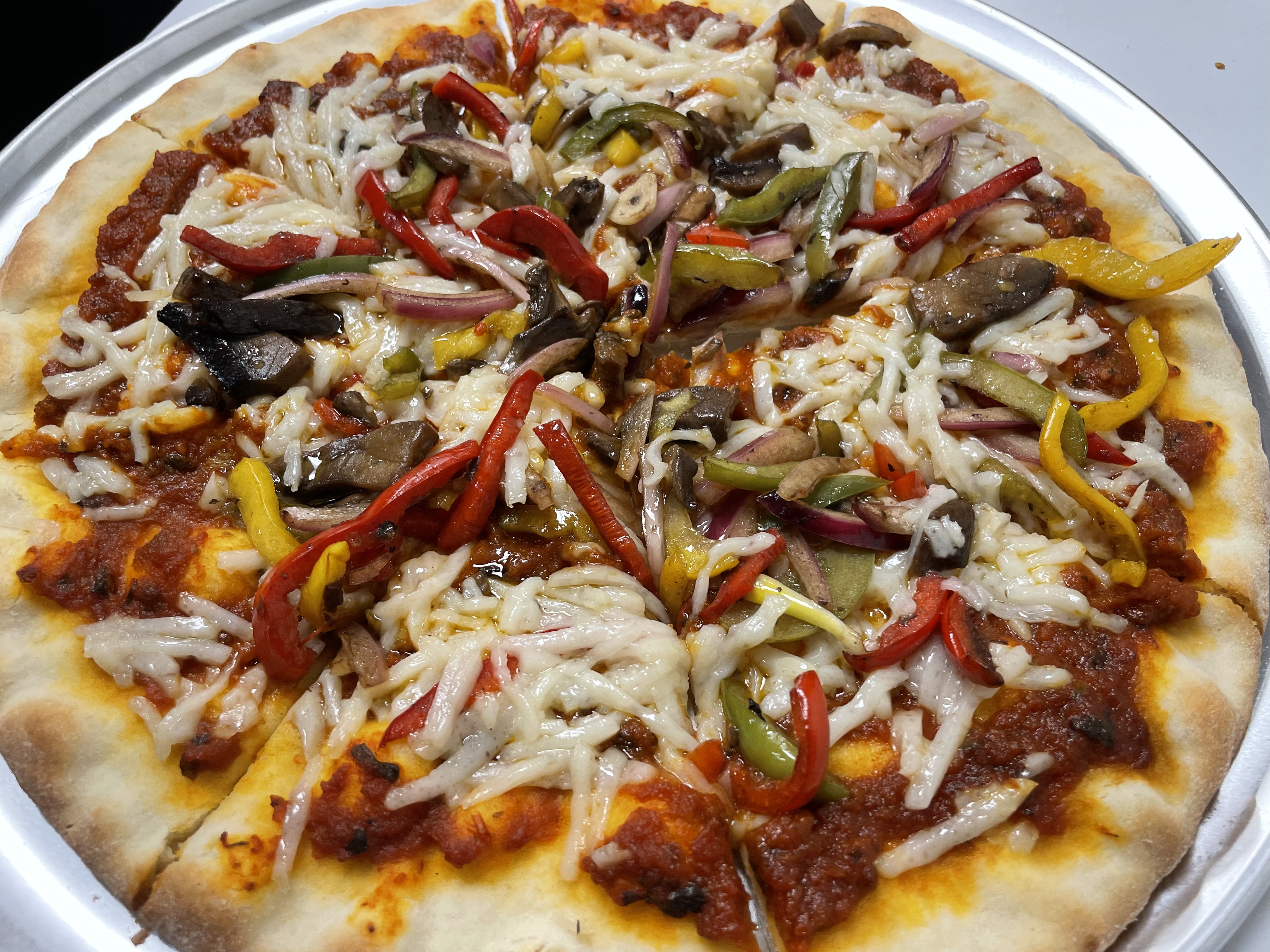 Order Garden Veggie Pizza food online from Planted Plate store, Princeton on bringmethat.com