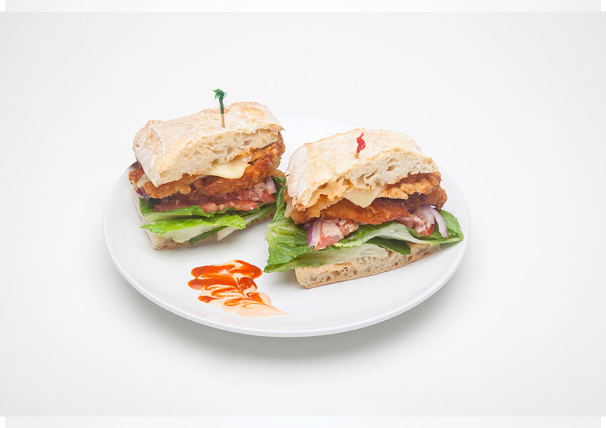 Order Paprika Grilled Chicken Bacon Ranch Sandwich food online from Mundos Sandwich & Burger House store, Monterey on bringmethat.com